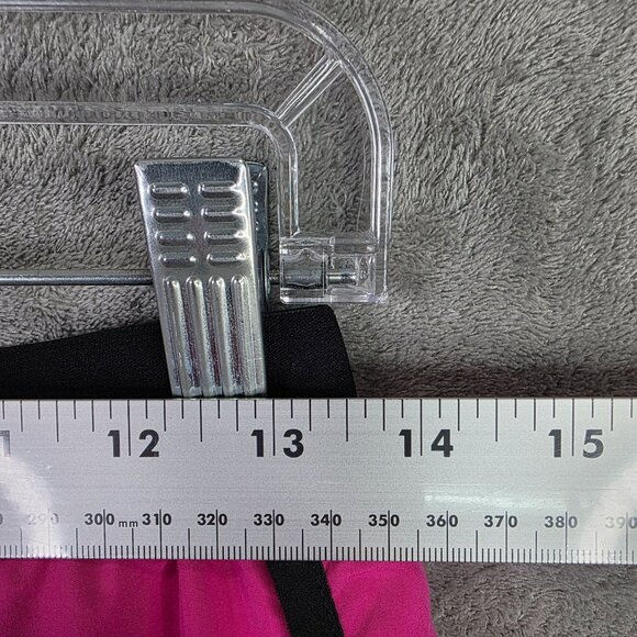 Womens Nike Pink & Black Trim Running Shorts Polyester Blend Stretch Size M - Picture 8 of 11